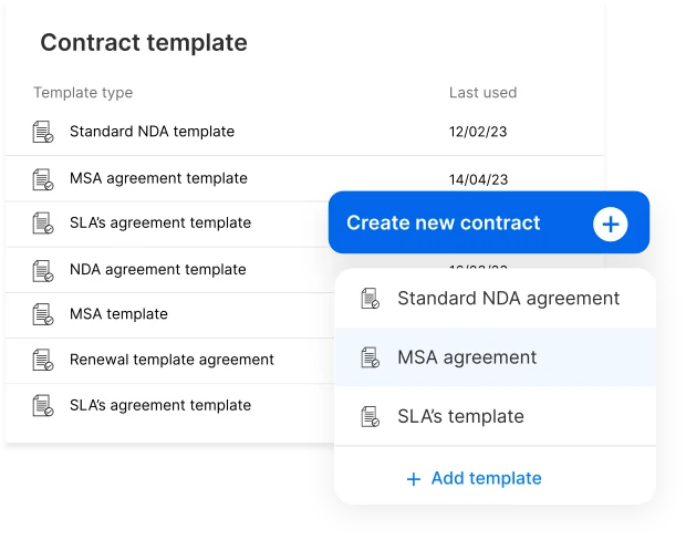 Standardize Vendor Agreements